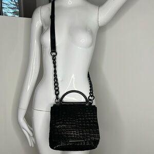 Daniella Lehavi Tutsi Mini Bag Black Italian Textured Leather Bag